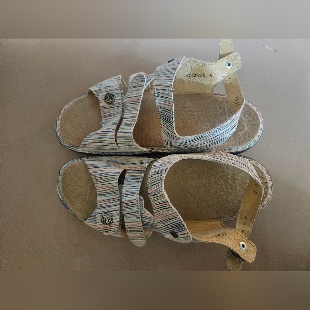 Finn Comfort Womens Size 41 Striped Sandals